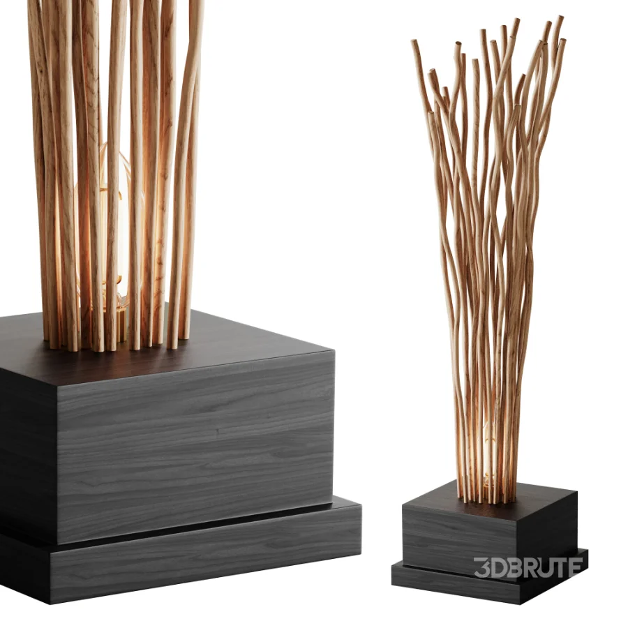 Wooden Floor Lamp 03 Image 8