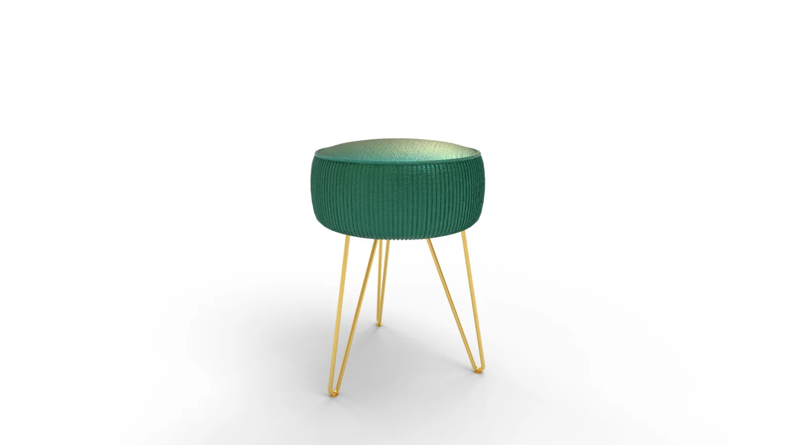 LUE BONA Pleated Vanity Stool Image 6
