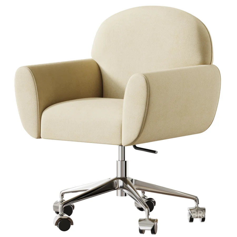 Chrome Office Chair Image 3