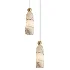 Figure Alabaster Pendant Lamp 2 heads - Thumbnail 1