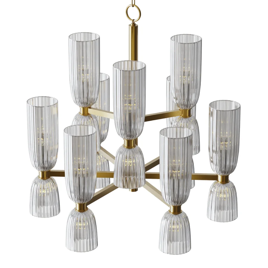 Azalea medium two-story chandelier Image 3