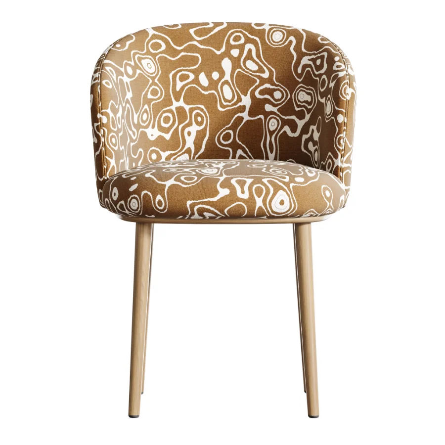 Balanced Outlined Arm Chair Image 7