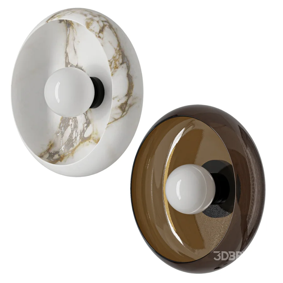 Alistair Retro Glass Bowl Shaped Wall Sconce Image 3