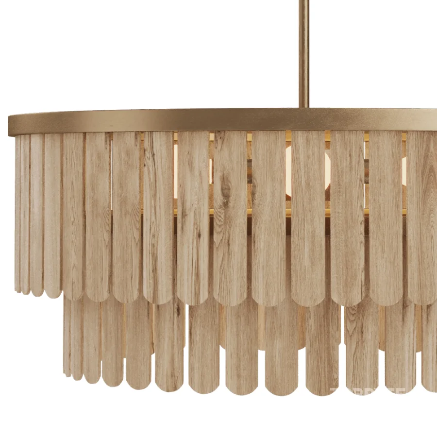 Jada Six Light Pendant Dark Brass Image 3