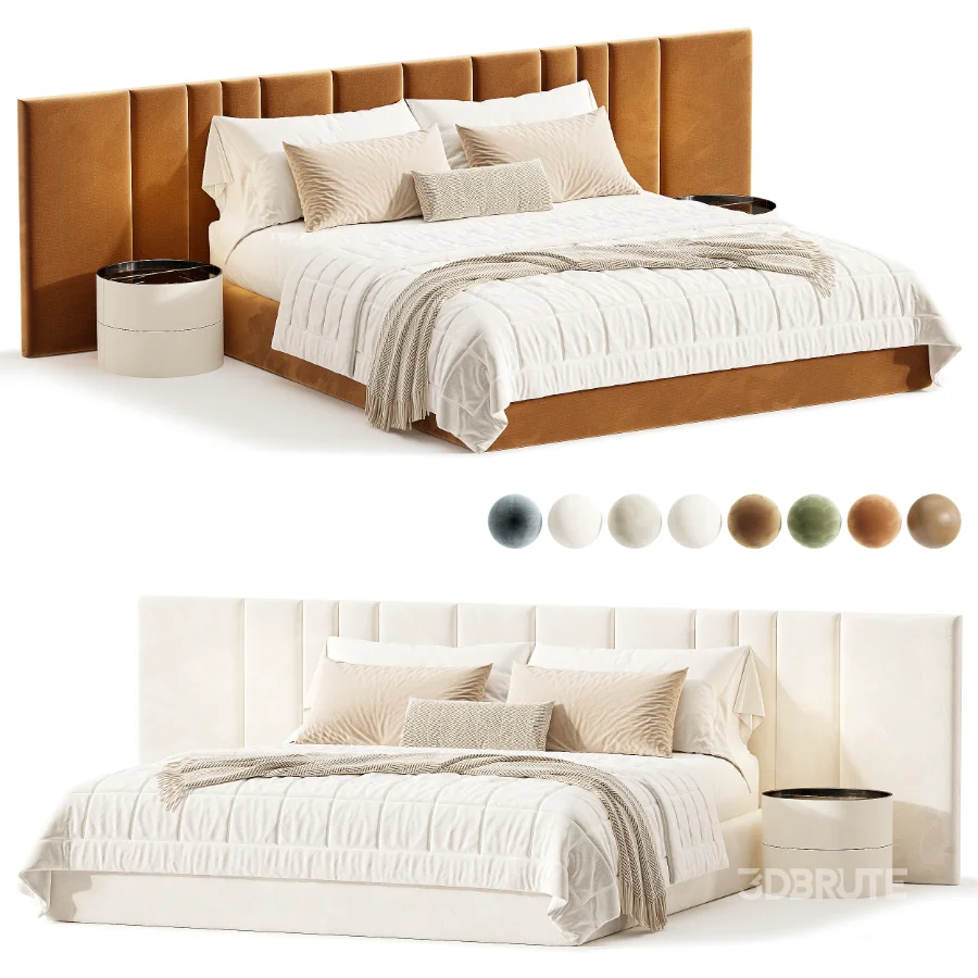 Modern Perle Double Bed Image 1