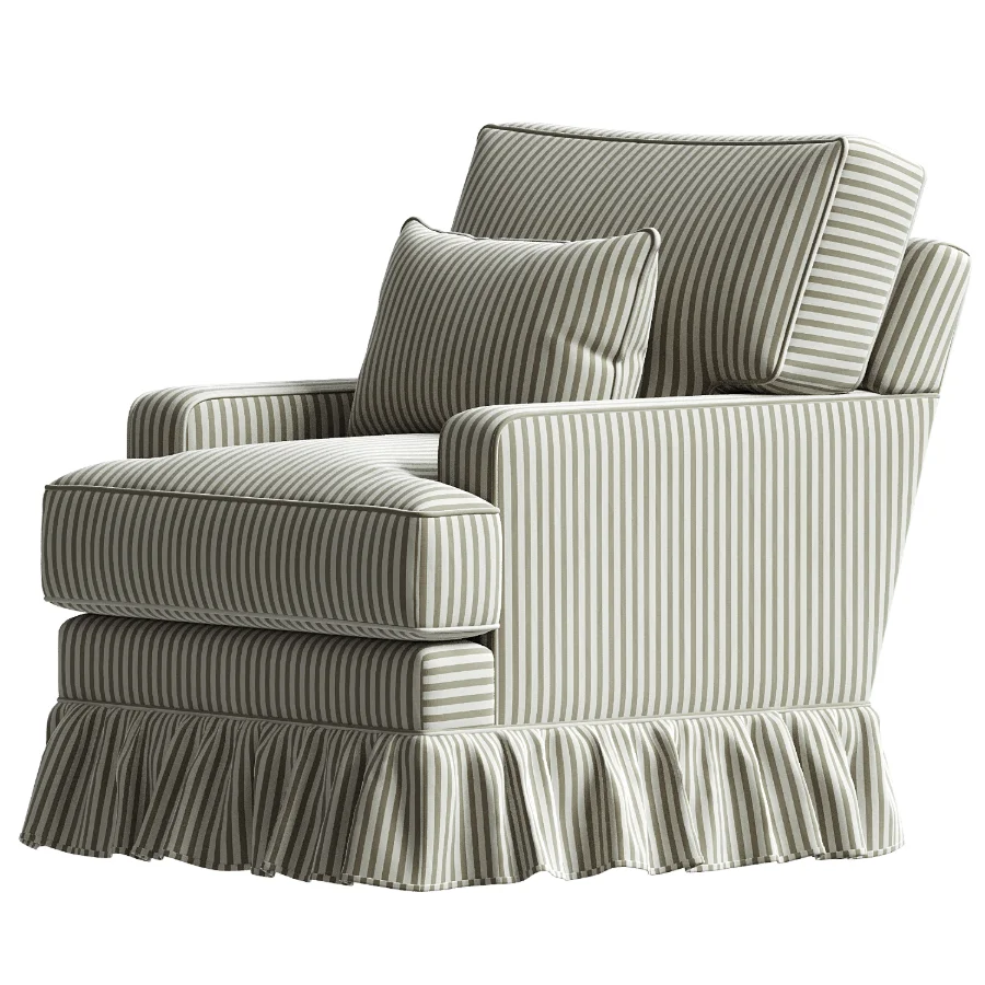 Westbury Ruffle Swivel Glider Image 4