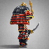 Chibi Samurai Warrior – Stylized Japanese Armor - Thumbnail 8