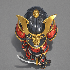 Chibi Samurai Warrior – Stylized Japanese Armor - Thumbnail 3