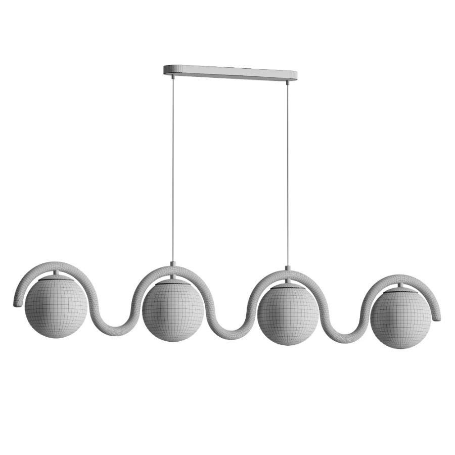 Lenox Linear Ball Pendant Lamp 4 heads Image 3