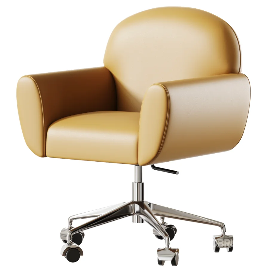 Chrome Office Chair Image 4