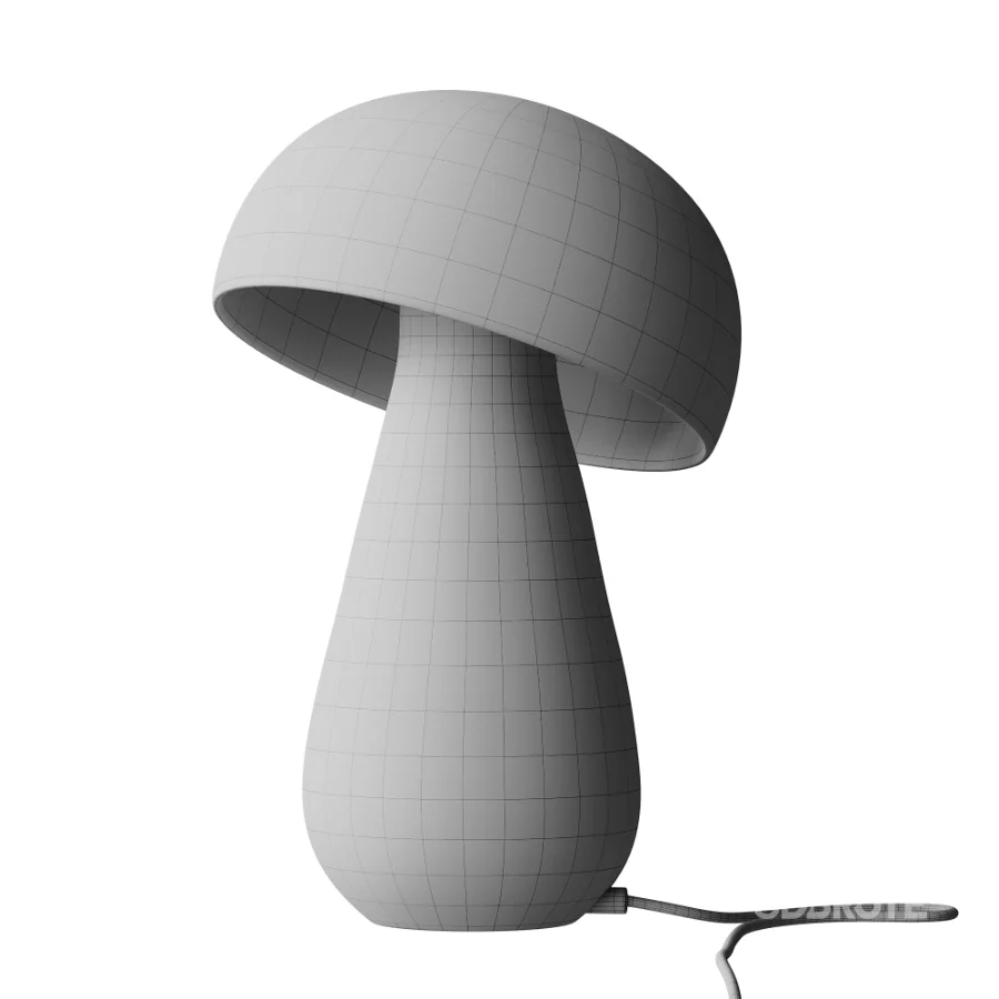 White Mushroom Table Lamp Image 10