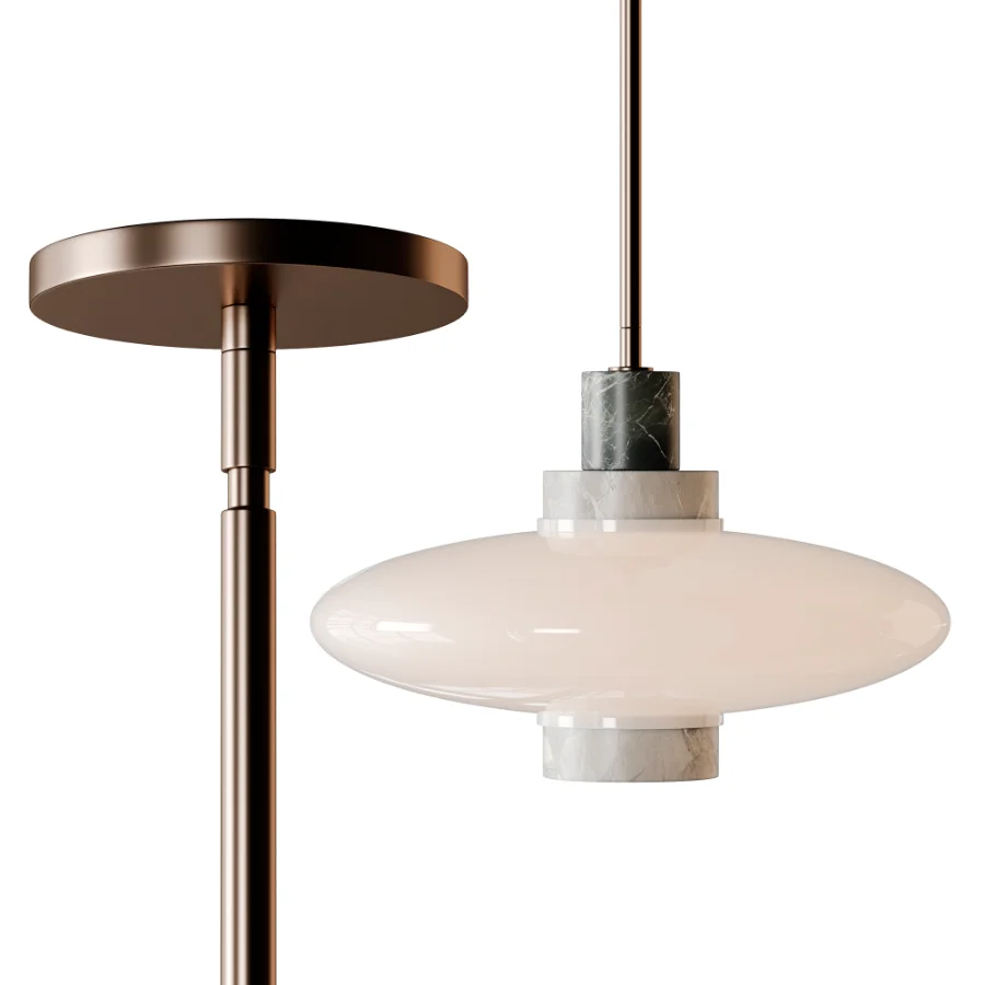 Virgo Contrast Marble Pendant Light Image 8