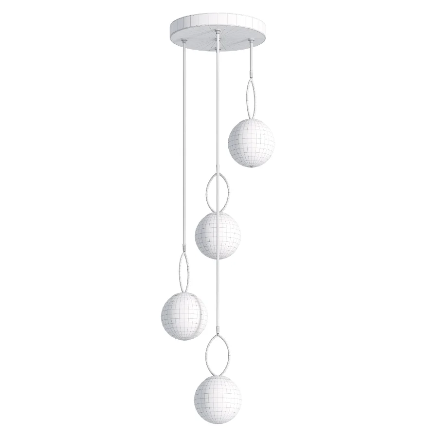 ASROUN 4-Light Ceiling Light Image 1