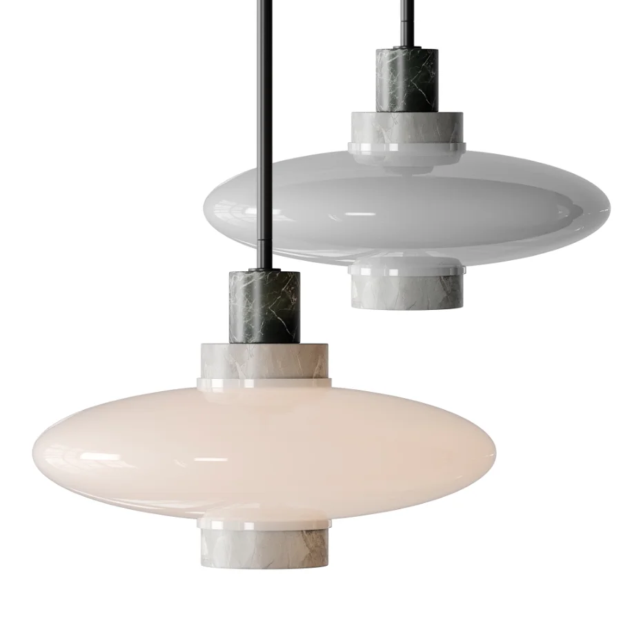 Virgo Contrast Marble Pendant Light Image 1