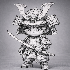 Chibi Samurai Warrior – Stylized Japanese Armor - Thumbnail 10