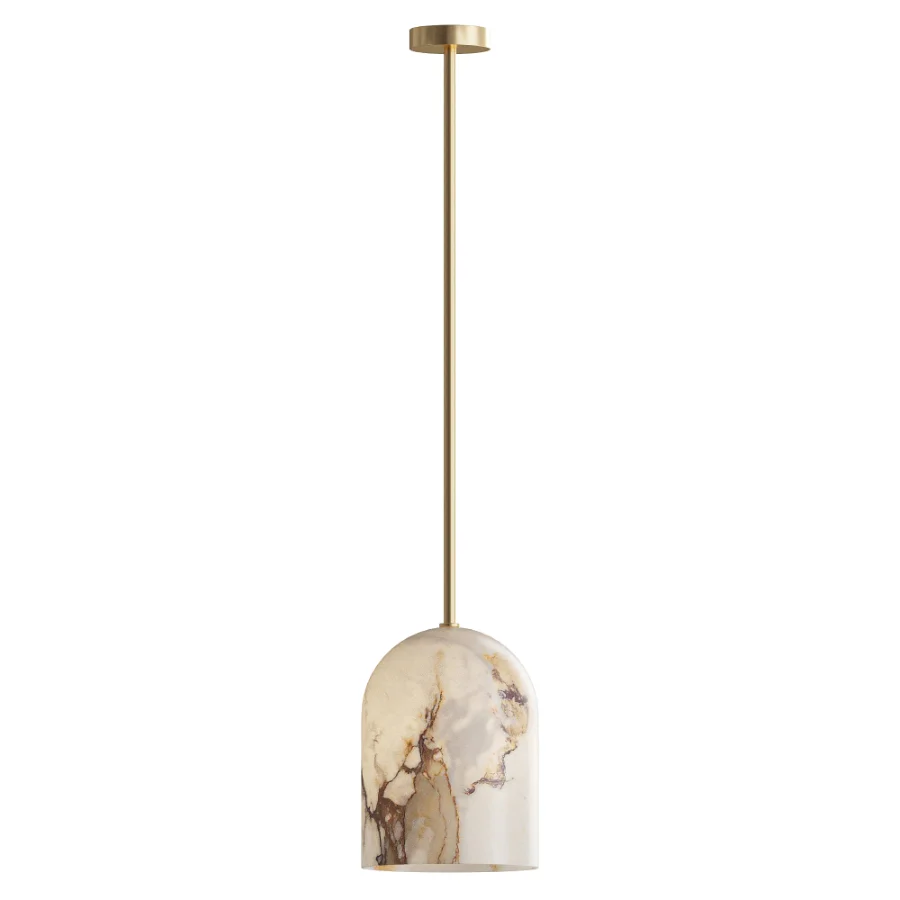 Belfry Arm Alabaster Pendant Lamp Image 2