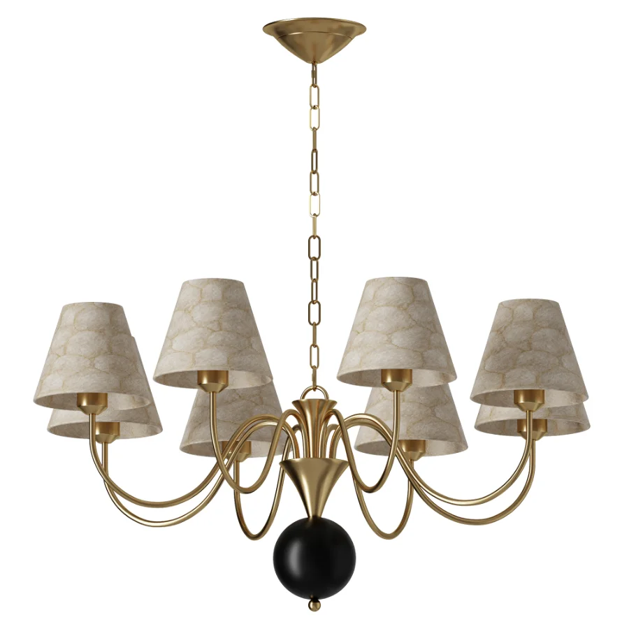 Micahell Capiz Shell Branch Chandelier 8 heads Image 2