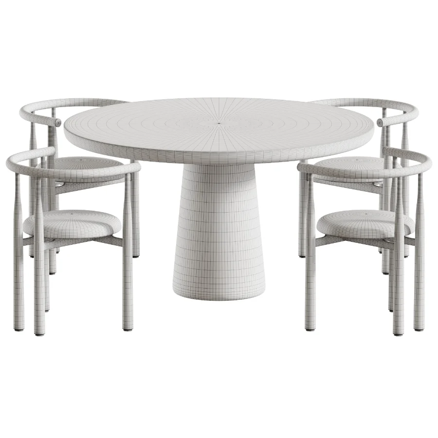 Chair RENGE and Dining table Makoto Image 5