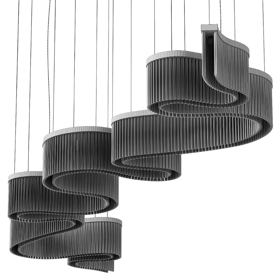 Chandelier Contemporary Double Layer by Paralume Marina Image 3