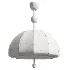 Vintage Floral Pattern Fabric Dome Pendant Light - Thumbnail 1