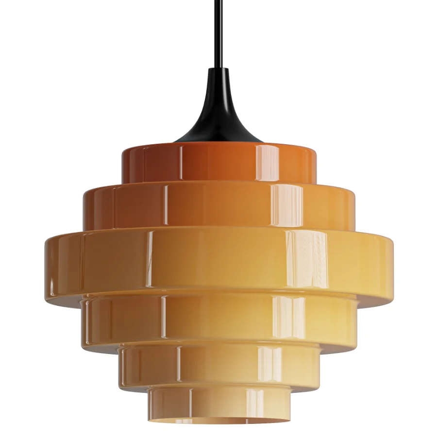 Sanenos Retro Geometric Glass Pendant Light Image 2