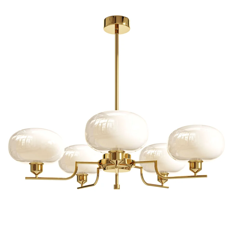 Afralia Glass Ball Pendant Chandelier Image 1