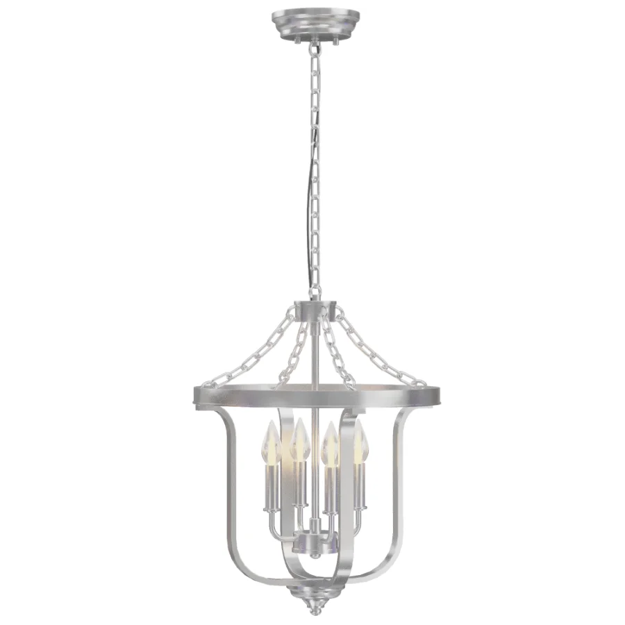 Candle Lantern Geometric Chandelier Image 2