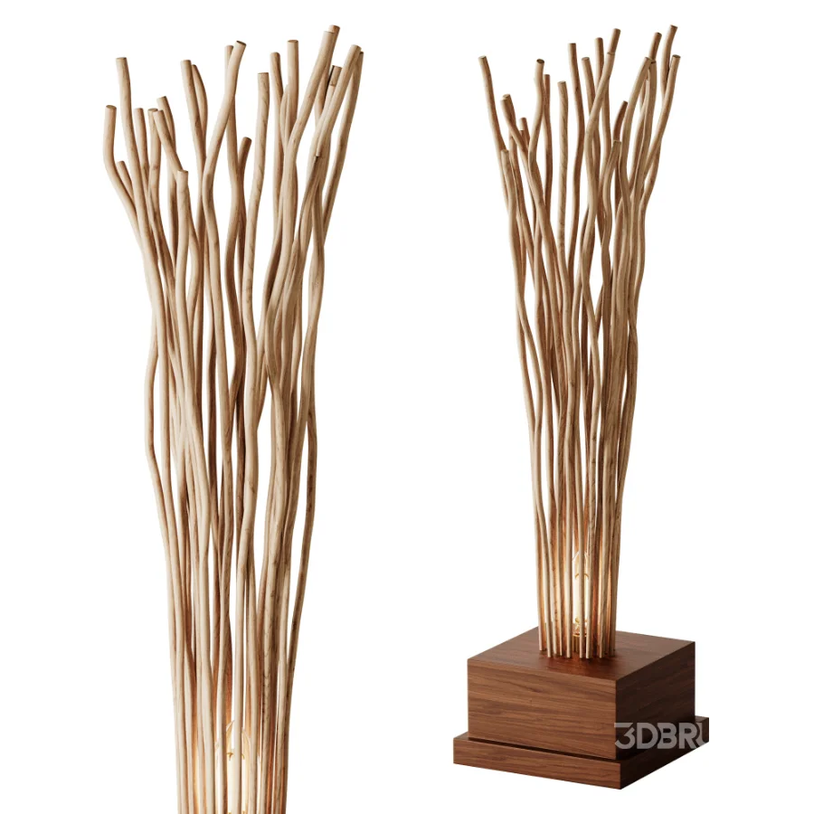 Wooden Floor Lamp 03 Image 2