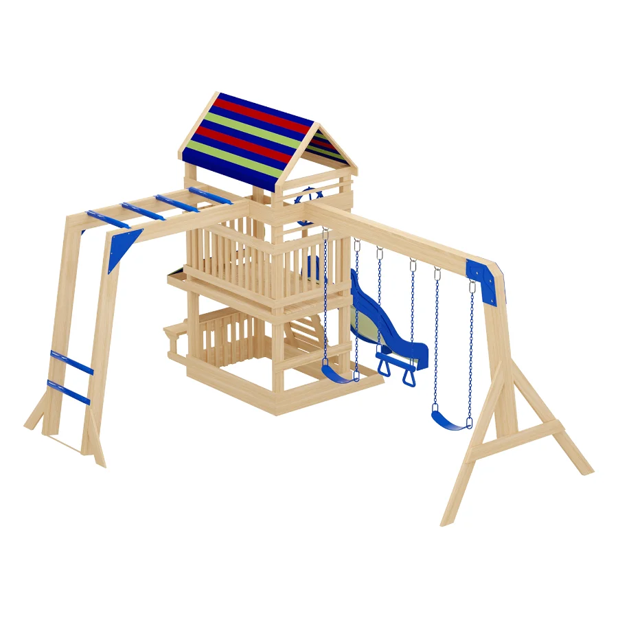 Backyard Discovery Beach Front All Cedar Swing Set Image 1