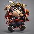 Chibi Samurai Warrior – Stylized Japanese Armor - Thumbnail 7