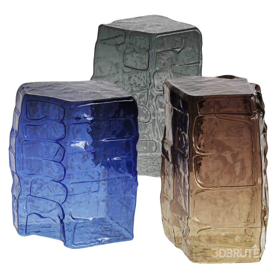 Murano blown glass side table Image 1