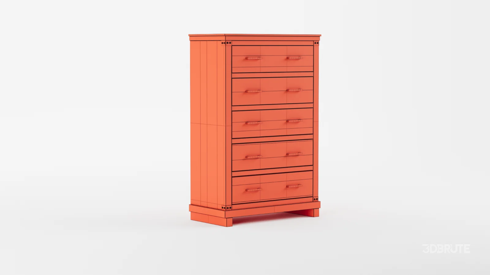Becklynn Farmhouse 5 – Drawers Dresser Organizer Image 10