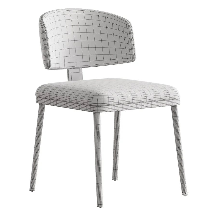 Contemporary Ink Steel Arm Chair Image 7