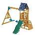 ROBUD Wooden Swing Set with Slide and 2 Swing - Thumbnail 3