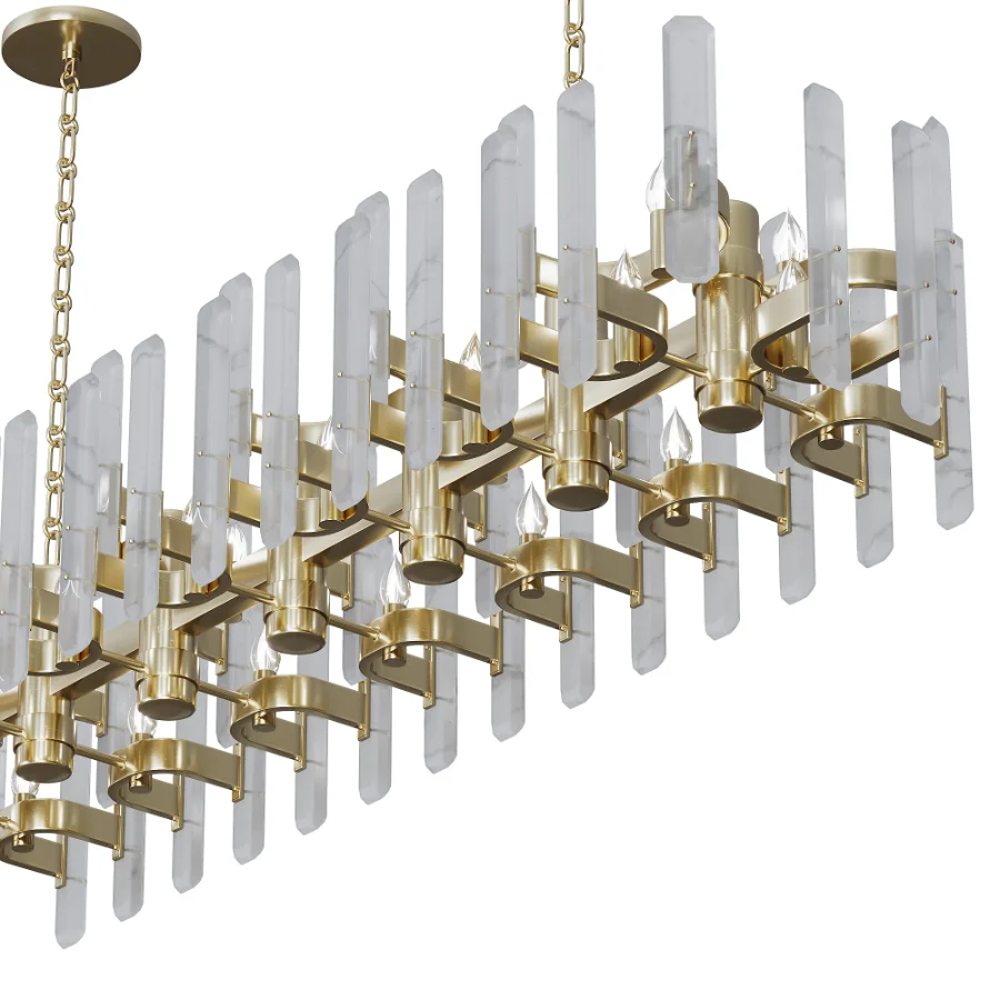 Bonnington Large Striped Chandelier Image 6