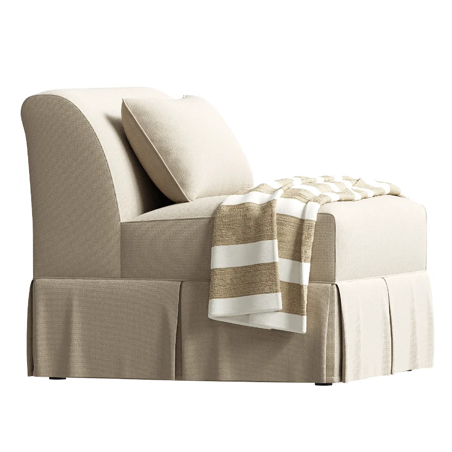 Dalia Armless Chair Sixpenny Image 1
