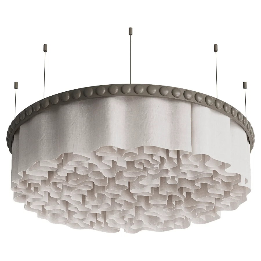 Ivory Wave Chandelier Image 2