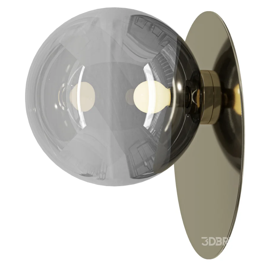 Bomma Umbra Crystal Stainless Steel LED Wall lamp Image 1
