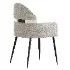 Contemporary Ink Steel Arm Chair - Thumbnail 4