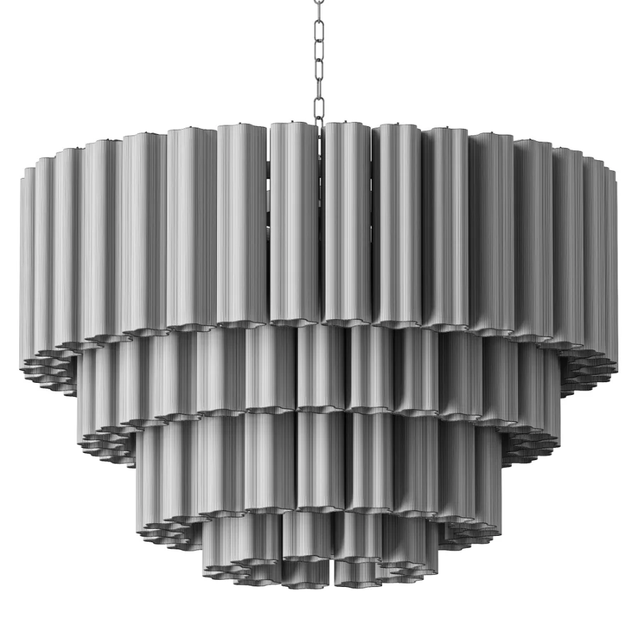 Murano Glass Cylinder Chandelier Fumato EL152 Image 4