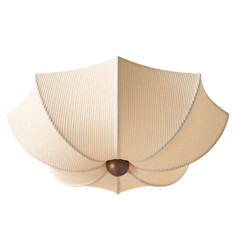 Japanese Wabi Sabi Fabric Ceiling Light Image 2