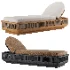 RH Brera Teak Adjustable Chaise - Thumbnail 1