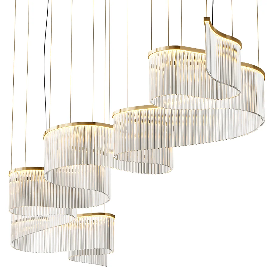Snake Chandelier Contemporary by Paralume Marina Image 2