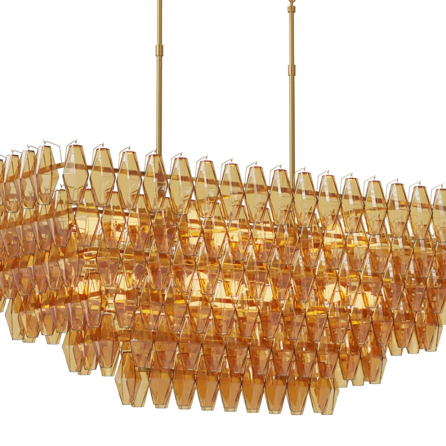 Gold Crystal Chandelier Image 4