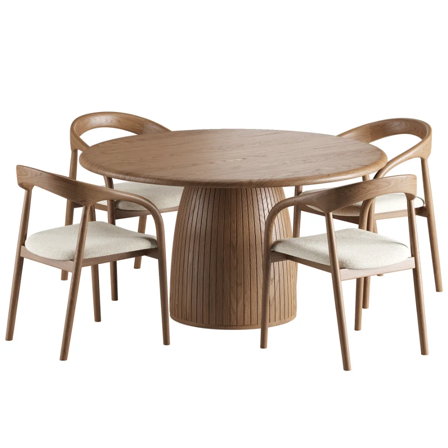 Camille Armchair Nelly Table Image 4
