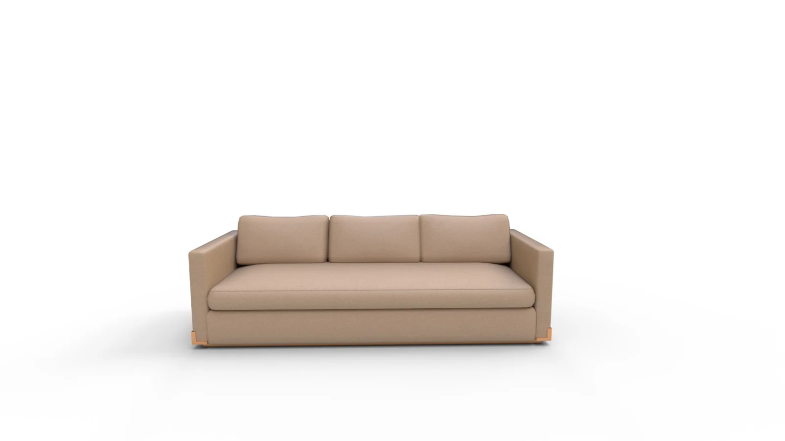 WALKER SOFA FAWN VELVET Image 6
