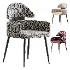 Contemporary Ink Steel Arm Chair - Thumbnail 1