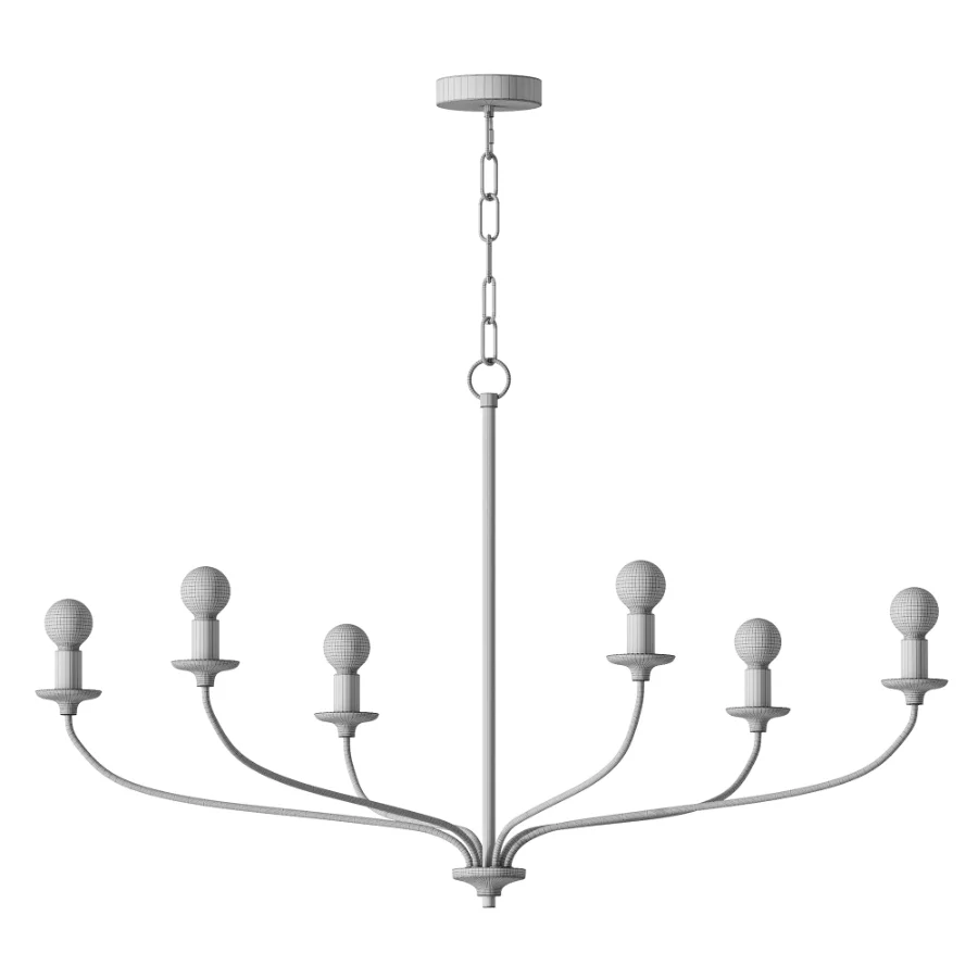 Oriana 6 Light Chandelier 40 Matte Brass Image 3