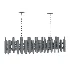 Bonnington Large Striped Chandelier - Thumbnail 4