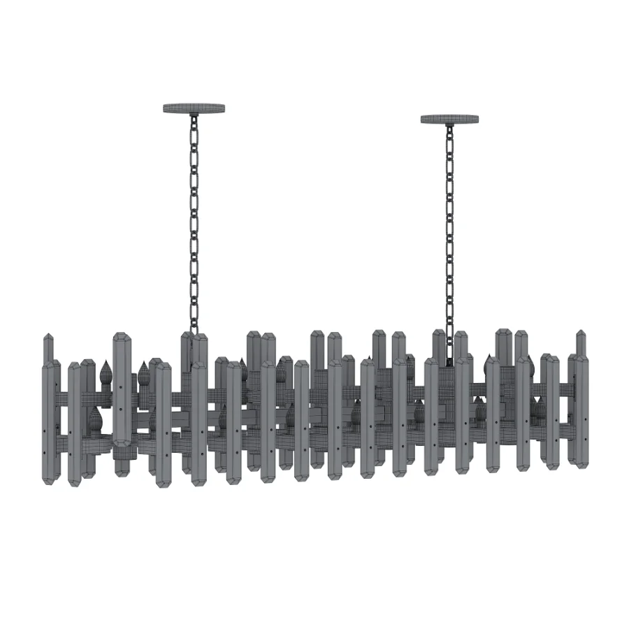 Bonnington Large Striped Chandelier Image 4